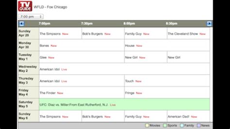 start channel schedule.